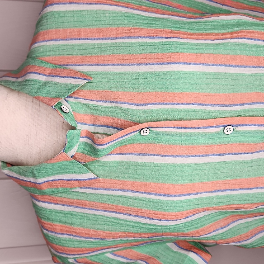 Cabi Striped Camp Shirt Style 6201 Size M - Picture 3 of 11